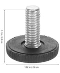 24 Pcs Adjustable Furniture Leveling Feet Screw In Legs For Dressers And Cabinets With Iron And Plastic Construction Easy Install Height Adjustment Floor Protection Wobble Free Stability For Any Home, 1.1 in x 1.02 in