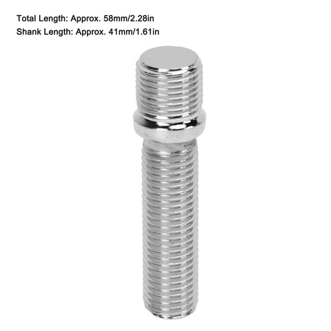 Upgrade Your Rig with The Ultimate AstraLoom Extended Wheel Stud Adapter Kit Featuring Sleek 58mm Conversion Bolts And A 41mm Shank For Easy Wheel Swaps Plus Smoother Performance And Cooler Looks With Compatible Lug Nuts. 58mm zinc plated steel wheel stud, 41mm shank
