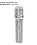 Upgrade Your Ride With High Strength Steel Extended Wheel Studs For Secure Fit. Perfect Wheel Conversion Kit Featuring durable 58mm length with solid bolts to unlock cool custom wheels and fresh looks for your ride today. 58mm steel wheel stud, 41mm shank, zinc plated