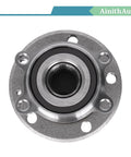 Wheel Bearing Hub Assembly 513253 Fits Audi A3 TT Q3 Beetle CC Eos Golf GTI Golf R Jetta Passat Tiguan And More For 2005 Through 2018 VW And Audi Models OEM Grade Replacement For Easy Install And Long Lasting Performance top view