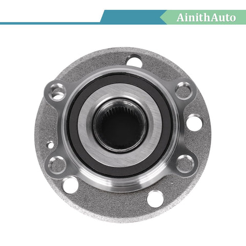 Wheel Bearing Hub Assembly 513253 Fits Audi A3 TT Q3 Beetle CC Eos Golf GTI Golf R Jetta Passat Tiguan And More For 2005 Through 2018 VW And Audi Models OEM Grade Replacement For Easy Install And Long Lasting Performance top view