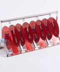 Pro Grade Stainless Steel Wire Spool Dispenser For Tough Cable Management And Rust Resistant Cord Organization With Smooth Swiveling Reel Holder built different for any crew setup, featuring red spools for cable organization.