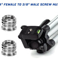 6 Piece Hella Solid Aluminum Threaded Converter Kit Quick Swap 1/4 Male To 3/8 Female And 3/8 Male To 1/4 Female Adapter with screw nuts