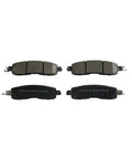Ceramic Front Disc Brake Pad Set For Nissan Altima - Quiet OE Style Fit For Daily Driver, showing front and back view