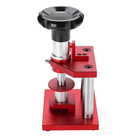 Watch Press Tool Set For Case Back And Crystal Replacement Screw Type Closer Pro Grade Watchmaker Kit red cast-iron