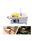 Heavy Duty 750W Electric Mini Table Saw With 5 Pcs Premium Blades For Rock Solid Woodworking Cutting Polishing And Carving - Side View