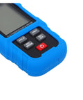 Heavy Duty 4 Channel Digital Thermometer With K And J Type Thermocouple Input, showing buttons and blue rubber casing.