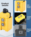 Durable 12 Volt Dump Trailer Remote Control With Up Down Switch For Tippers And Hoists Compact Hydraulic Button for easy access.