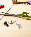 Durable Sewing Machine Thumb Screw Fastener And Needle Clamp Kit With 60 Precision Metal Screws for Presser Foot with measuring tape and scissors