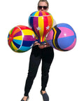 Person holding Multicolor 18 Inch Inflatable Hot Air Balloons Set With 3 Designs 3 Pack For Kids Parties Party Favors