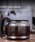 Totally Automatic Bean To Cup Coffee And Tea Maker With Built In Grinder and 1250mL large carafe for 10 cups of coffee.