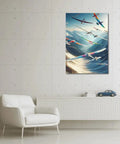 Epic Soaring Gliders Over Majestic Mountain Peaks Wall Art For Home Decor Choose Between Poster Or Ready To Hang Canvas Framed Print 36x24 Dope Vibe Today
