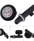 Air Pressure Gauge For Inflatable Boats And Kayaks No Fuss Kayak Barometer With 6 Hole And 8 Hole Valve Adapters Easy Install Nylon