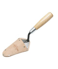 Archaeology Pointing Trowel With Leather Holster And Wood Handle, 5 X 2.5 Inch High Carbon Steel Blade, Heavy Duty USA Made