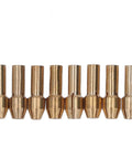 Super Cool Hilitand Brass Drill Chuck Adapter With Keyless Design And Eight Sweet Collet Sizes From One Thirty Second To One Eighth Inch For Woodworking And Engraving Projects That Are Totally Awesome, showing 8 brass collets for precision tasks.