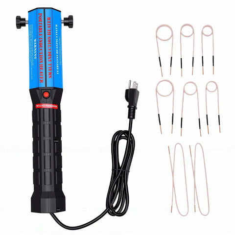 1300W Magnetic Induction Heater For Snapping Loose Rusted Bolts And Seized Bearings, includes induction tool and copper rings for use.