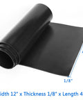 Solid Neoprene Rubber Strips Twelve Inches Wide By One Eighth Inch Thick By Forty Eight Inches Long For DIY Gaskets Sealing