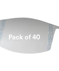 Versaflo Peel Off Visor Covers M 926 For M 925 Standard Visor Replacement Gray 40 Per Case showing a single cover