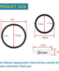 Trim Tab Actuator O Ring Kit For Bennett A1120 A1121 Cylinders Black Nitrile Rubber Seals product dimensions and grease size chart