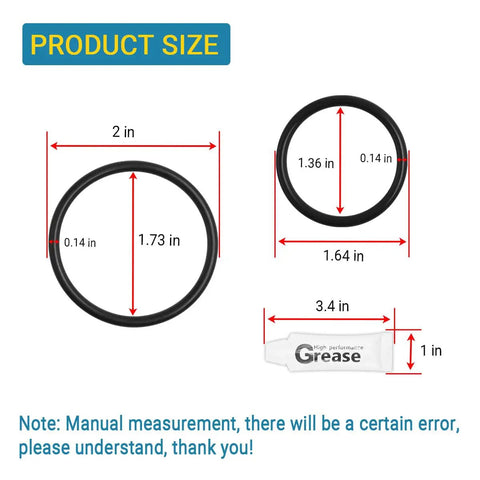 Trim Tab Actuator O Ring Kit For Bennett A1120 A1121 Cylinders Black Nitrile Rubber Seals product dimensions and grease size chart