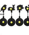 Dope Four Piece Steel Spinning Targets For BB Guns And Air Rifles Auto Reset Animal Silhouette Set with Deer Bird Turkey Wild Boar