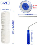 9 Inch Spiked Roller For Self Leveling Screeds And Epoxy Floors Pro Grade Bubble Removal Tool With Frame 13mm Teeth