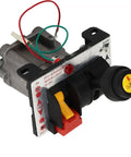 Proportional Control Valve With PTO Switch For Dump Truck Tipper Hydraulic System, 3-position self-locking middle stop, wires visible