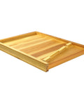 10 Frame Beehive Bottom Board With Entrance Reducer For Langstroth Hives Solid Pine Durable Beekeeping Base With Ventilated Design