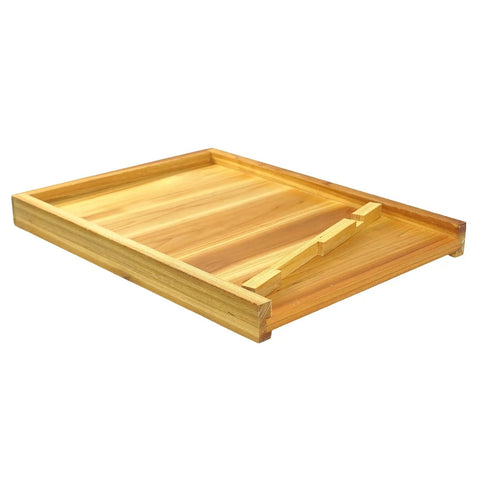 10 Frame Beehive Bottom Board With Entrance Reducer For Langstroth Hives Solid Pine Durable Beekeeping Base With Ventilated Design