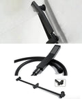 Badass Black Thermostatic Shower Set Wall Mounted With Rainfall Head And Handheld Mixer Combo featuring a sleek handheld sprayer.