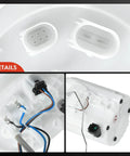 Close-up view of Electric Fuel Pump Module Assembly for Audi Q3 and Volkswagen Tiguan 2.0L Engine showing connectors.