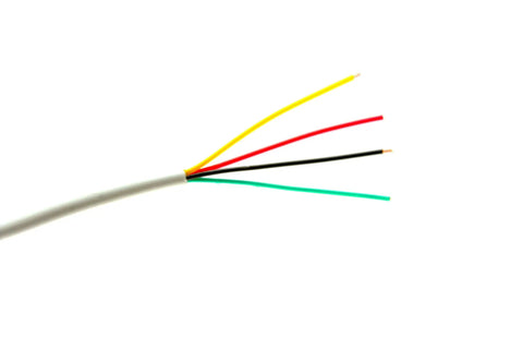 22 AWG 4 Conductor Alarm Wire Cable Pro Installer 1000 Ft White PVC Jacket CL2 Rated For Power And Signal Transmission Ideal For Home Security Alarm Systems And Audio Installations For Pros