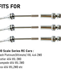Stainless Front And Rear CVD Drive Shaft Upgrade Set for 1/10 Scale Slash VXL 4X4 Rustler VXL 4X4 in stainless steel design