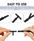 Pro Grade 22 Piece Windshield Washer Hose Assembly with durable T-shaped connector and rubber material for various car needs.