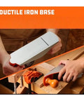 Premium 10 Inch Smoothing Hand Plane With Durable Iron Base And Razor Sharp O1 Steel Blade crafted for precise wood trimming in use.