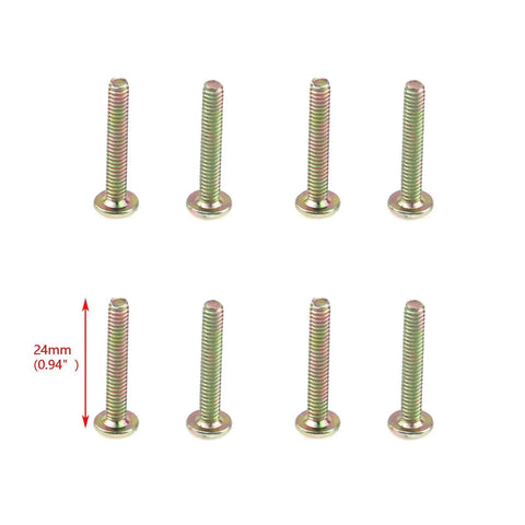 Eight 24mm screws for 4 Pcs Antique Brass Bail Drawer Pulls Oval Drop Swing Handles For Dresser And Cabinet installation