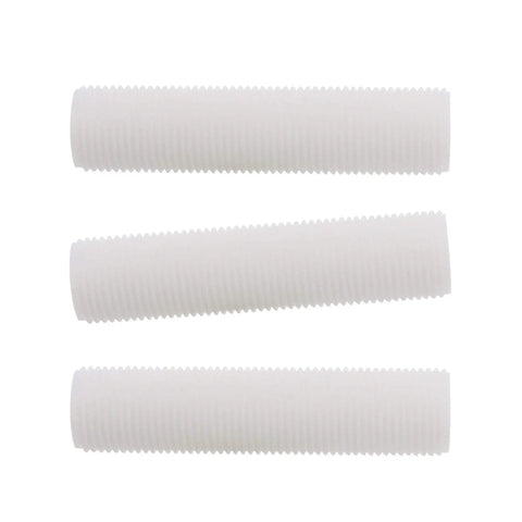 Three white cylindrical components for Valve Repair Kit For Bathtub And Shower Replacement With Verve Handles DIY Friendly Easy Install Durable