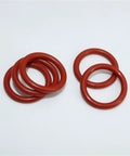 Silicone O Ring Set With CS Size Assortment 1 To 1.5 To 2.0 To 2.4 To 3.1mm Sealing Washers Oil Resistant And High Heat Tolerant Versatile Gasket Kit For Plumbing Automotive Projects, red rings