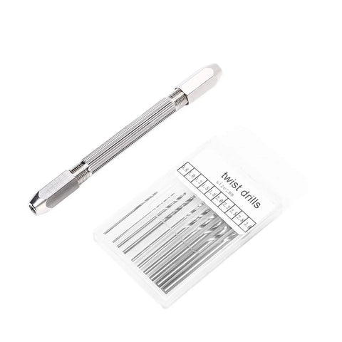 Rock Solid Double Hand Drill With Premium Brass Body And Dead Simple Twist Grip Perfect For Precision Hobby Work And Electronic Assembly with twist drill set.
