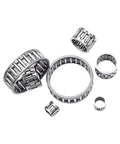 Kickass Low Friction K Series Needle Roller Bearings Pre Lubricated Radial Cage Assembly inner diameters showing various sizes.