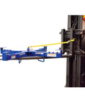 Forklift And Hoist Bulk Bag Lifter With 4000 Lbs Capacity Blue Beast Mode Pallet Bag Lifter Pro attached to forklift