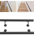 Heavy Duty Wall Mount Stair Handrail In Sleek Black Stainless Steel Delivers Solid Grip And Dependable Support For Indoor Steps While Keeping Your Space Looking Fresh And Tight.