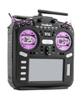 V16Max ELRS CNC Hall Gimbals RC Radio Transmitter with 16 Channels, 2.4G, Mode 2, violet finish, front angle view