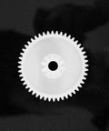 Close-up of a durable lubricated small drive gear from the 550 Gear Box Set For Kids Must Have Ride On Car Replacement Gears Kit.