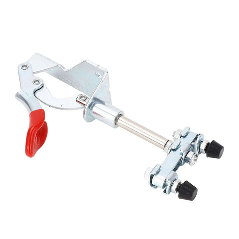 Dual Head Toggle Clamp Heavy Duty 45Kg Clamping Force 30mm Stroke M4x25 Screw Push Pull Clamp with red handle