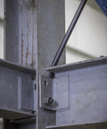 Ergonomic Round Connecting Bar 7/8 Inch Wide By 30 Inch Long With 15 Degree Angled Chisel used for bolt hole alignment in steel structure.