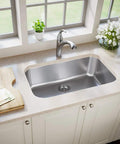 30 Inch Single Bowl Stainless Steel Kitchen Sink 16 Gauge 304 Grade Extra Thick Durable Workhorse With Deep Bowls And Modern Sleek Look