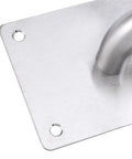 2 Sets 12 By 3 Inch Stainless Steel Door Handle And Push Pull Plates Bundle With 24 Screws For Commercial And Home Office Doors In Silver Tough Build For Easy Install And Lasts In High Traffic Environments, close-up of brushed plate