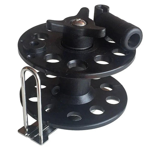 Pro Series Underwater Spearfishing Reel With Flat Mount For Wood Guns Or Rounded Mount For Carbon Or Aluminum Smooth Drag Lightweight