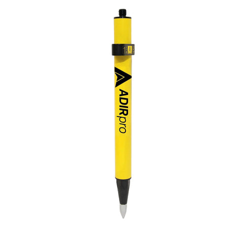 Mini Stakeout Prism Pole Made From Aluminum For High Accuracy Surveying On Site With Field Ready Pro Grade Build Electrostatic Powder Coat Built In Bubble Vial And Carrying Case Included In Bright Yellow pole